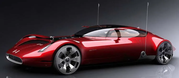 Ilustrasi Cosmic Motors Galaxion Coupe