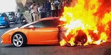 Karena Oli Bocor, Lamborghini Gallardo Habis Terbakar
