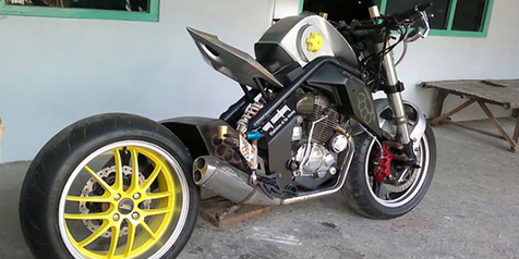 7 Perubahan Ekstrim Modifikasi Honda Tiger Street Fighter 