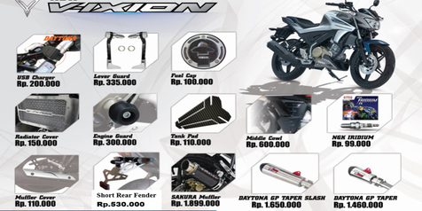 Yamaha Luncurkan Aksesoris All New Vixion Mulai Rp 100 000