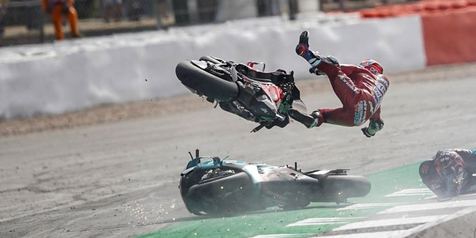 Crash di MotoGP 2019, Dovizioso Sempat Hilang Ingatan