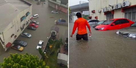 Potret Puluhan Mobil dan Motor Terendam Banjir di Tengah Pandemi COVID-19
