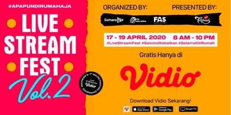Menikmati Musik Akhir Pekan di Rumah Saja Lewat Event Live Stream Fest Vol.2