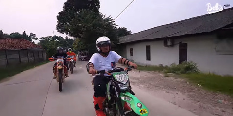 Main Motocross Bareng Tantowi Ahmad, Babe Cabita Sampai Jatuh Bangun