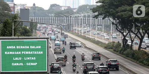 Sistem Ganjil Genap di Jakarta Tetap Ditiadakan hingga 8 November 2020