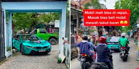 Crazy Rich Surabaya Bawa Mobil Mewah Masuk Gang, Bikin Netizen Deg-Degan