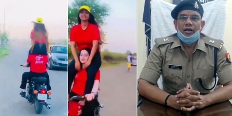 Dua Wanita Lakukan Aksi Berbahaya saat Naik Motor, Didenda Polisi Rp2 Juta