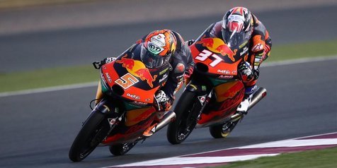 Hasil Balap Moto3 seri Qatar 2021, Tim Redbul KTM Ajo Menang Dua Podium