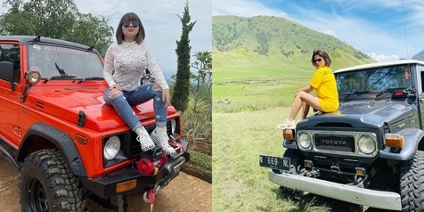 Pose-pose Dinar Candy saat Naik Mobil, Gayanya Bikin Gagal Fokus