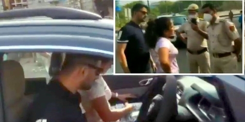 Tak Terima Dihentikan Polisi saat Berkendara, Suami-Istri Ini Adu Mulut dengan Polisi