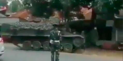 Viral Video Tank di Pos Penyekatan Larangan Mudik Bekasi-Bogor, Begini Kata TNI AD