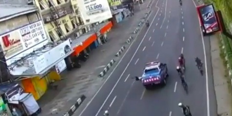 Mobil Rescue Berpelat Nomor Merah Tabrak Lari Pesepeda Terekam CCTV, Sedang Diselidiki Polisi