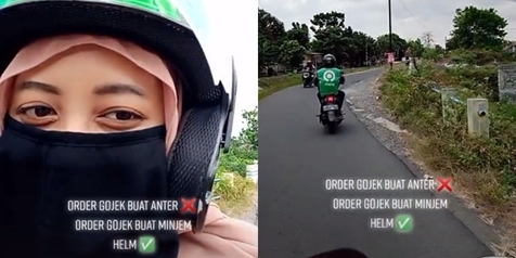 Kocak, Wanita Ini Order Driver Ojek Online Cuma untuk Sewa Helm