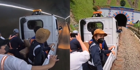 Heboh Video Uji Coba Lori Mobil Pikap di Rel Kereta Api, Netizen: Seru Kayaknya