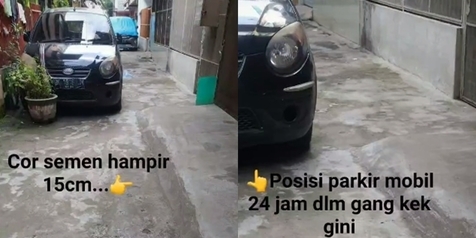 Derita Punya Rumah di Gang Sempit, Tetangga Parkir Mobil Sembarangan - Jalan Dicor Meninggi