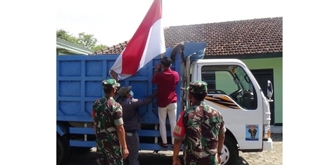 Tak Sengaja Pasang Bendera Merah Putih Terbalik, Sopir Truk di Banyuwangi Langsung Dipanggil TNI
