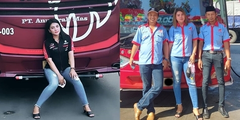 #PejuangMuatan: Bos PO Haryanto Sempat Larang Wanita Cantik Liena Ozora Jadi Sopir Bus