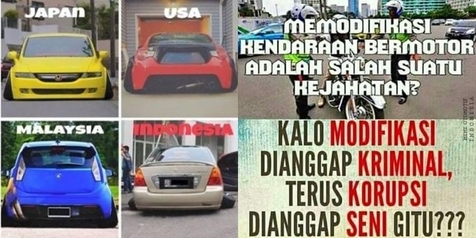 12 Meme Sindiran Modifikasi Kendaraan di Indonesia yang Bikin Senyum-senyum Sendiri