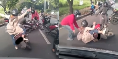 Tolong Pemotor yang Kecelakaan Bapak Ini Malah Apes Sendiri, Netizen: Mau Ngakak Tapi Kasihan
