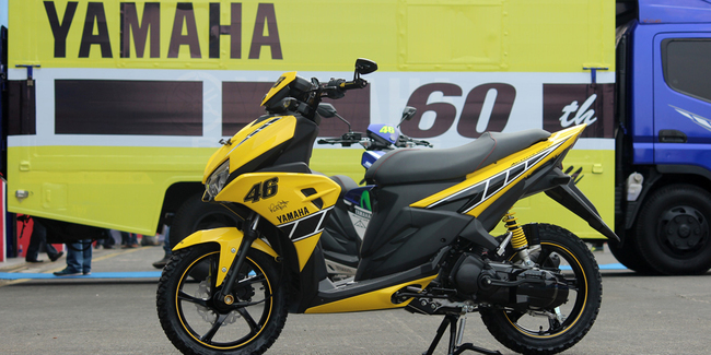 Ini Dia Yamaha Aerox  125 LC Versi Modifikasi  MotoGP 