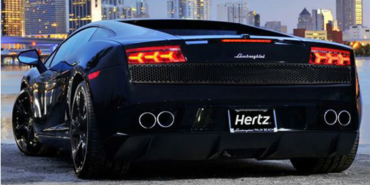 lamborghini rear view