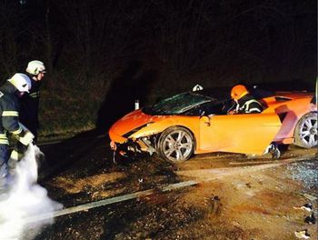 Kecelakaan Lamborghini Gallardo (Foto: dailymail)