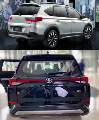 Sisi belakang Toyota Avanza dan Honda BR-V  (Facebook/Anak Motor Indonesia, HPM)