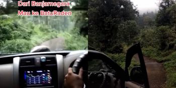 Pemobil tersesat di hutan (TikTok/@anakrantau714996874679)