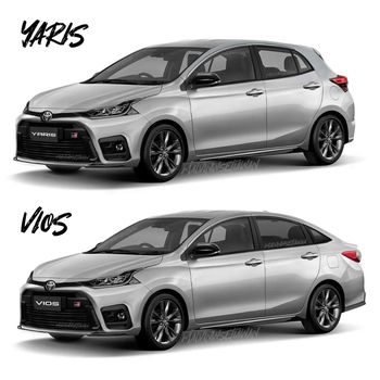 Karya digital New Toyota Yaris dan Vios (Instagram/@malvinwsetiawan)