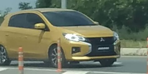 Spyshot Mitsubishi Mirage Terbaru, Bertampang Dynamic Shield