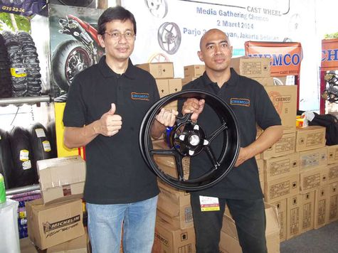 Chemco Tawarkan Velg Racing Ringan  dari Matic Hingga Moge  