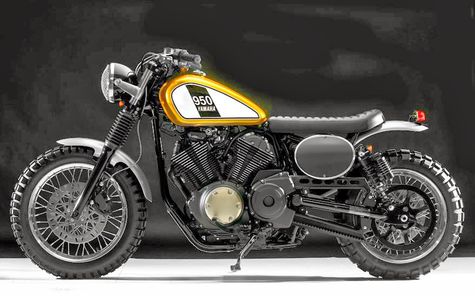 Yamaha XV950R Star Bolt 2014 Kustom ala Scrambler  Otosia.com