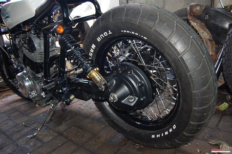 Transformasi Moge  Yamaha Virago 750 Jadi  Cafe Racer 