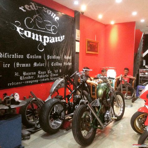 RedZone Company Modifikasi  Handmade Motor  Chopper 