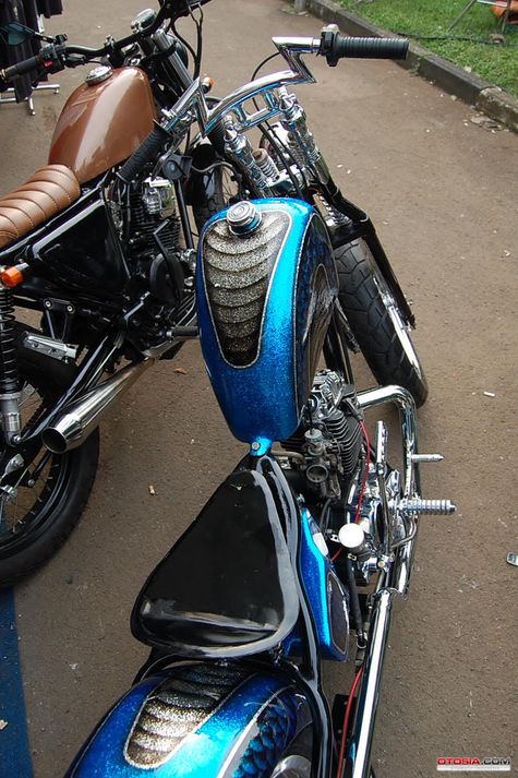 Modifikasi MegaPro Chopper Ala Dokter Agam  Otosia.com