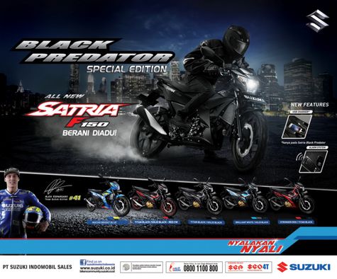 Suzuki Satria Black Predator Ikut Mejeng di GIIAS Otosia com
