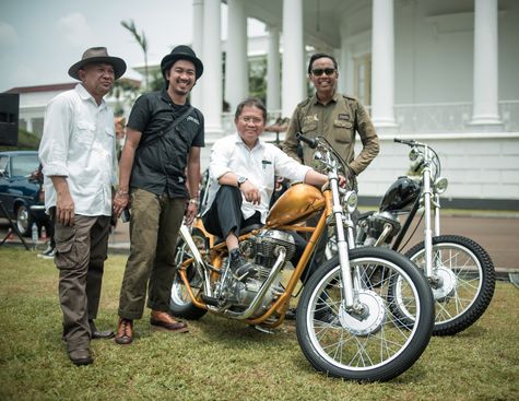 Presiden Naik Chopper Komunitas Motor  Akan Temui Jokowi  