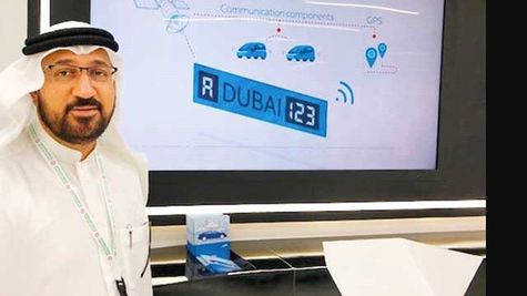 Plat nomor Tag2Connect di Dubai / Gulfnews.com