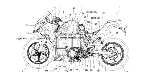 Desain sepeda motor listrik berbasis Kawasaki Ninja 300 (GaadiWaadi)