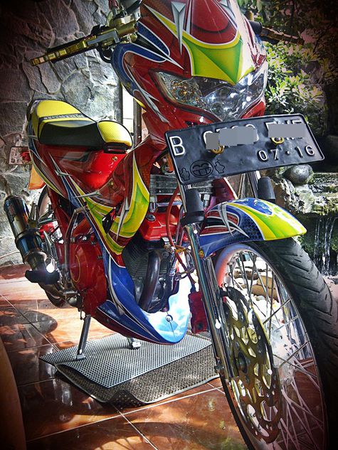  Modifikasi  Suzuki Satria Fu Full Airbrush Otosia com