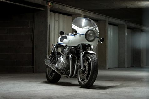 Cool Honda CB750 Cafe  Racer  Half Fairing Otosia com