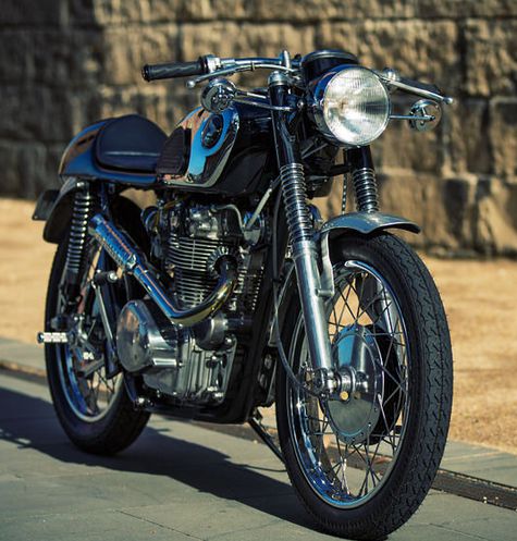 Honda CB450 KO Black Bomber Cafe Racer Otosia com