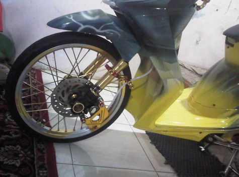 7 Bagian  Inspiratif Modifikasi  Honda BeAT  Full Airbrush 