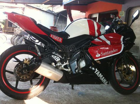 12 Rincian Modifikasi Yamaha Vixion Semirip R125  Otosia.com