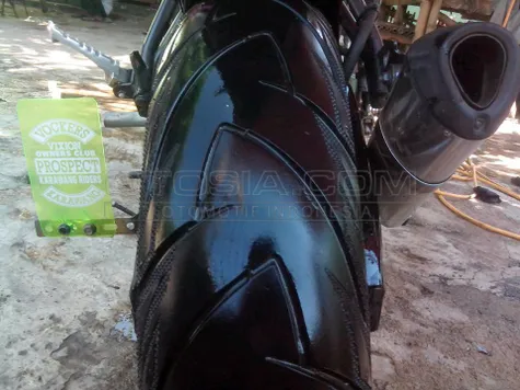 10 Detail Yamaha Vixion Street Figther Black Evil  Otosia.com