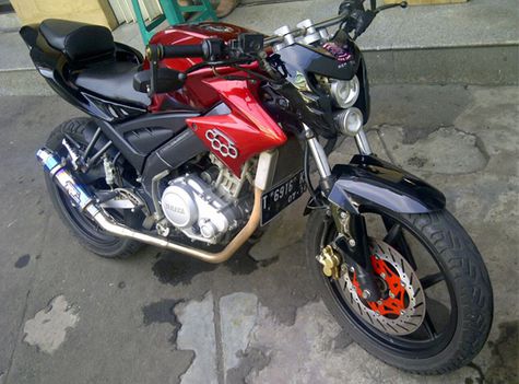 8 Detail Modifikasi Yamaha Vixion Street Fighter Full 