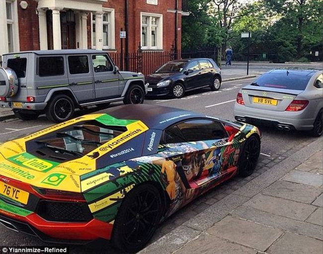 belum dimulai lambo aventador ini duluan berpesta 4daf28