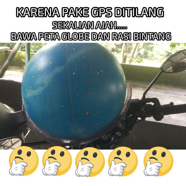 kocak larangan berkendara pakai gps c07d74