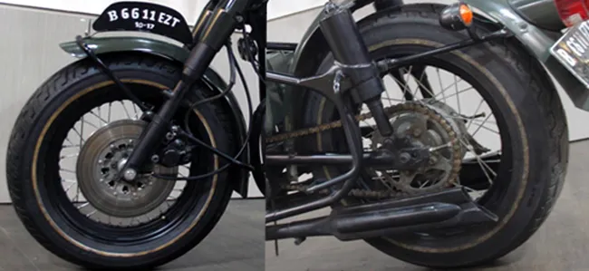 Suzuki Thunder 250 bergaya Militer tahun 1940-an  merdeka.com