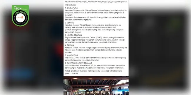 Benar Atau Salah Indonesia Di Lockdown Dunia Karena Rakyatnya Bandel Saat Covid 19 Otosia Com